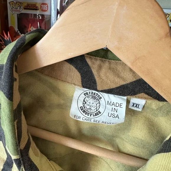 Vintage Predator Camo Shirt Long Sleeve Men’s Size 2XL Made In USA - Picture 3 of 7